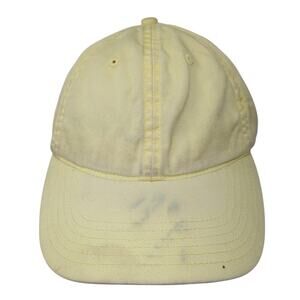 ITC Slideback Baseball Cap Yellow One Size Adjustable 6 Panel Blank